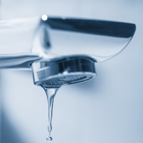 water dripping from a faucet